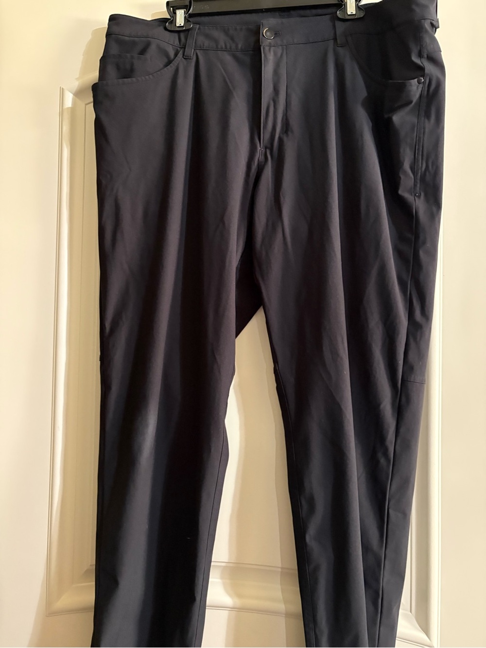 lululemon athletica Men's Black Chino-Style Stretch Pants